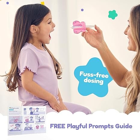 Medicine Buddy Medication Dispenser, Butterfly - Liquid Syringe for Newborns, Infants, Babies & Toddlers - Baby Medicine Kit with Pacifier Attachment for Accurate Dosing